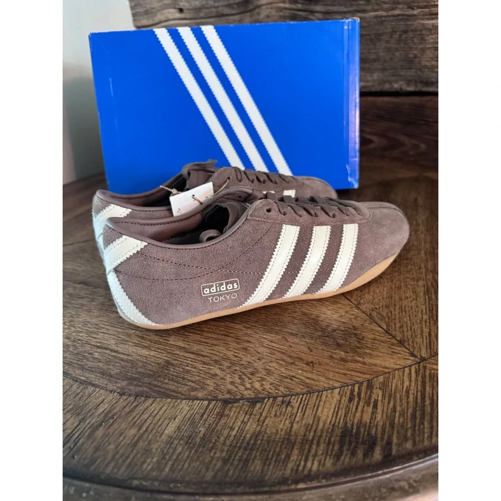 Adidas Tokyo W Earth Strata Off White Brown Suede Gum KI3584 Womens 8.5